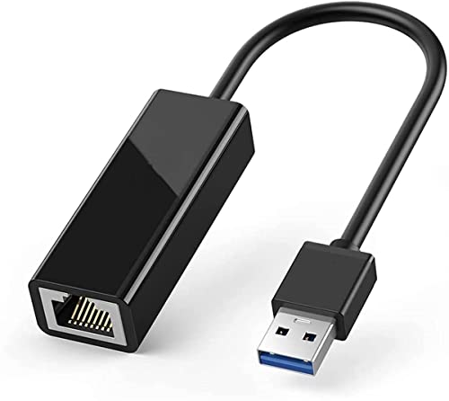 Sounce USB to Rj45 Ethernet Adapter, USB to 10/100/1000 Gigabit Ethernet LAN Network Adapter Compatible for MacBook, Surface Pro, Notebook Pc with Windows7/8/10, Xp, Vista, Mac, Black