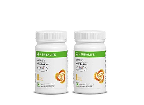 Herbalife Afresh Powder - 50 g (Lemon, Pack of 2)