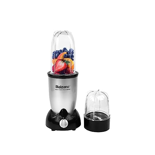 Balzano Nutri-PRO Bullet Mixer Grinder 500W Blender for Smoothies and Juices/Smoothie Maker - 3 Jars, 2 Blades, 2 Lids, Mixer Grinder, Pulse Function