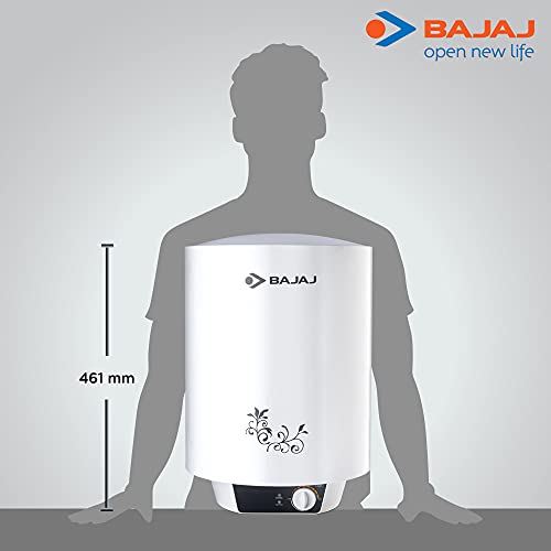 Bajaj New Shakti Neo 15L Vertical Storage Water Heater| Star Rated Water Geyser| Water Heating with Titanium Armour & Swirl Flow Technology|Glasslined Tank|Wall Mounting| 1-Yr Warranty by Bajaj| White