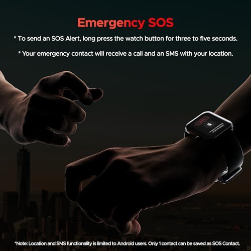 boAt Storm Call 3 w/Turn-by-Turn Navigation, 1.83" (4.6 cm) HD Display, Bluetooth Calling, Crest+ OS, QR Tray, Watch Face Studio, Coins, Emergency SOS Smart Watch for Men & Women(Active Black)