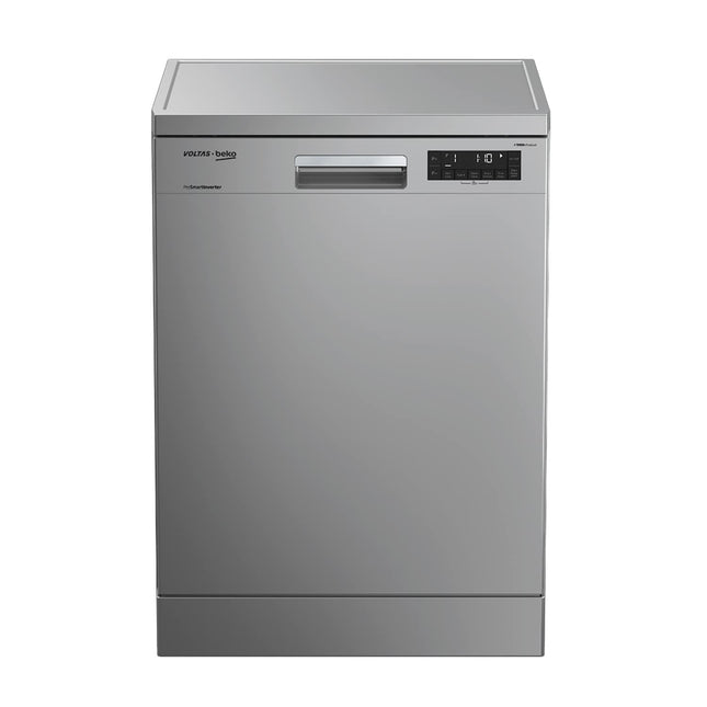 Voltas Beko 14 Place Setting Dishwasher, AquaFlex, AquaIntense (DF14S2,Silver)