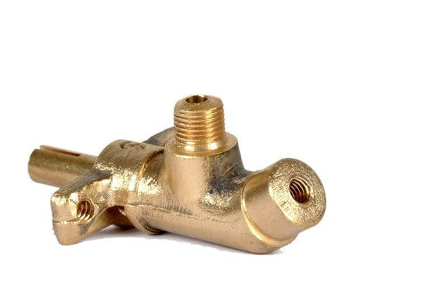 Jindal Brass Gas Cock, 80 Grams, Jet Type, Controls Gas Flow for Gas Stoves