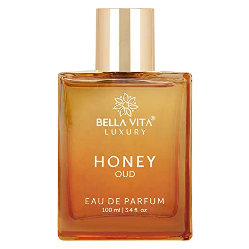 Bella Vita Luxury Honey Oud Unisex Eau De Parfum with Bergamot, Patchouli, Vanilla|Premium, Long Lasting Sweet & Spicy Fragrance for Men & Women 100ML