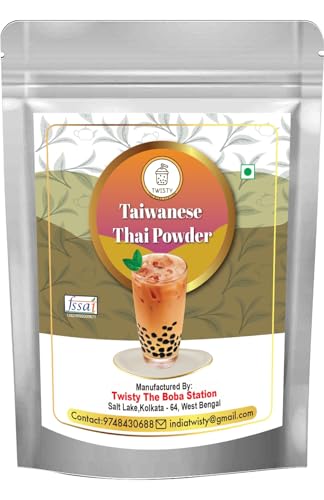 Twisty The Boba Station® Taiwanese Thai Tea Powder(250 Gm) | Easy To Prepare