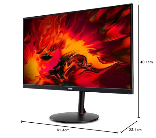 Acer Nitro Xv272U V3 27 Inch IPS Wqhd 2560 X 1440 Pixels Gaming Backlight Led LCD Monitor|Delta E<1,Dci-P3 95%|180Hz Refresh Rate,0.5Ms Resonse Time|HDR 400|AMD Free Sync|Eyesafe Certified,Black