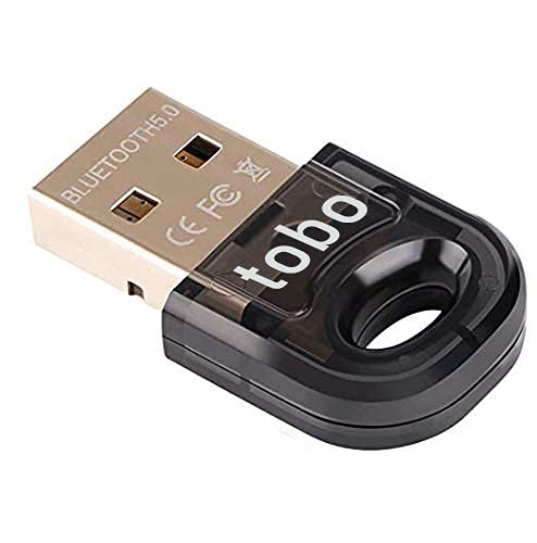 Tobo Mini USB Bluetooth 5.0 Adapter Wireless Bluetooth Dongle Receiver for Computer, Mouse, Keyboard (Install Driver First)-(TD-851WA-02)