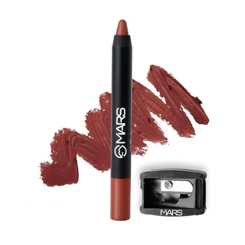 MARS Long Lasting Crayon Lipstick up to 12 Hours Stay | Matte Finish | Waterproof | Won't Smudge Won't Budge Lip Crayon (3.5 gm) (10-Girl Power)