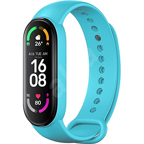 Adlynlife M6 Smart Band Wireless Sweatproof Fitness Band| Activity Tracker| Blood Pressure| Heart Rate Sensor| Sleep Monitor| Step Tracking All Android Device & iOS Device (Sky Blue)