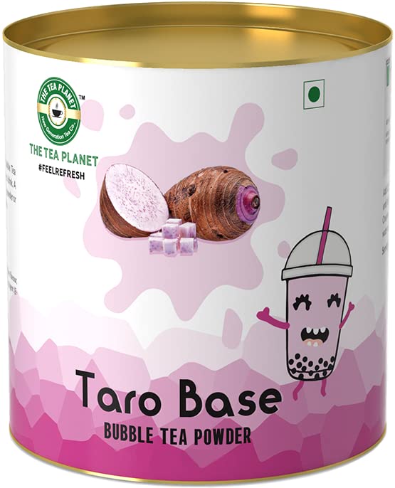 The Tea Planet - Taro Base Mix Bubble Tea Mix | Make Bubble Tea Drinks at Home| Just Add Green Tea/Water/Dairy/Non Dairy | Superior Ingredients, 100% Vegetarian| (250gm- Pack of 1)