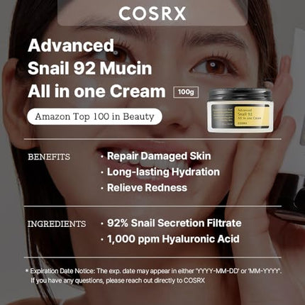 Cosrx Advanced Snail 92 All In One Cream (100ml)