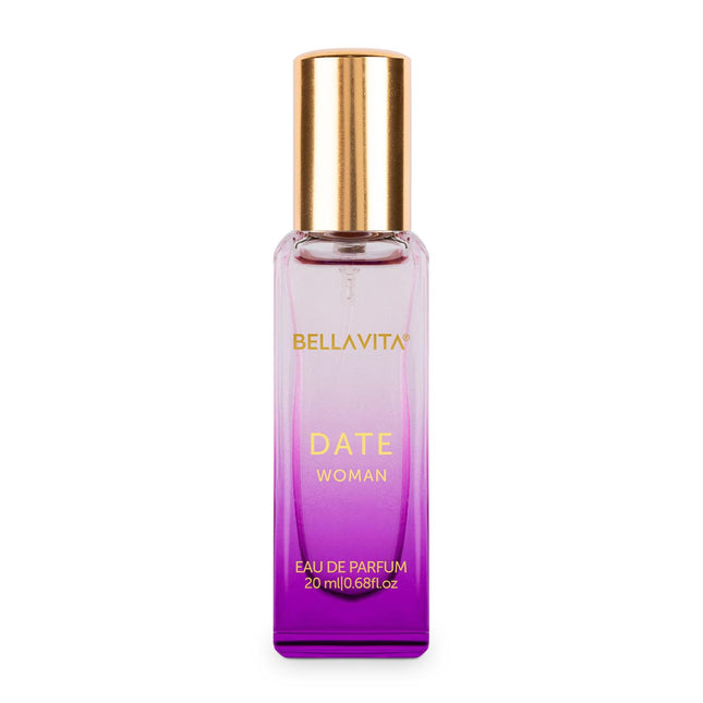 Bella Vita Luxury Date Woman Eau De Parfum Perfume with Pink Pepper, Jasmine & Vanilla|Premium, Long Lasting Floral & Fruity Fragrance for Women, 20ML