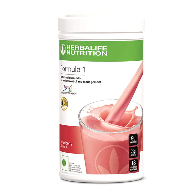 Herbalife Nutrition Formula 1 Shake for Weight Loss (Strawberry, 500 g)