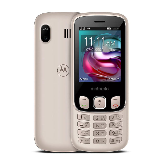 Motorola a70 keypad Mobile Dual Sim with Expandable Memory Upto 32GB,Camera, 2.4 inch Screen with 1750 mAh Battery, Rose Gold