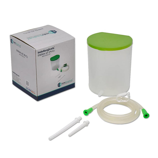 IS IndoSurgicals PVC Enema Kit for Home use with Instruction