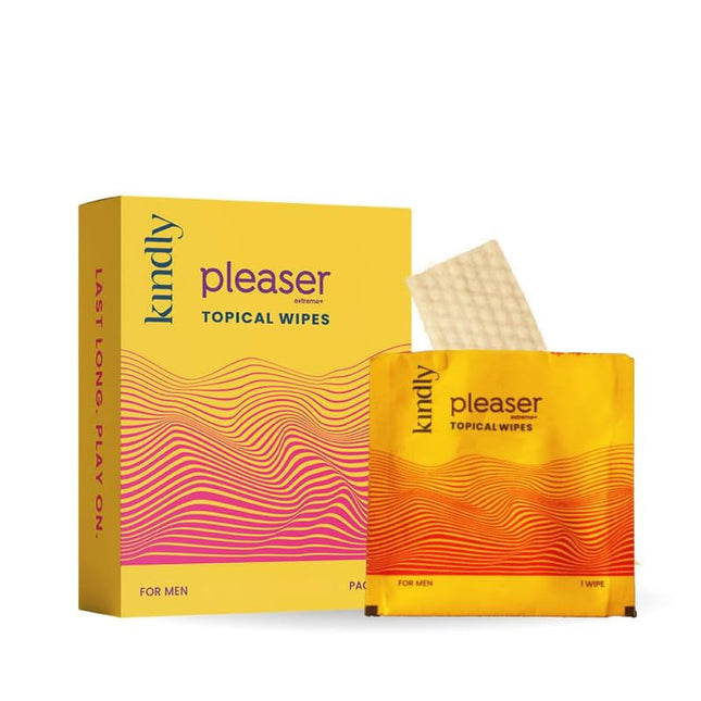 Kindly His Kindly Health Pleaser Topical Wipes For Men 100% Topical Wipes 100% Body Safe, Non-Transferable, Fast-Acting Discreet Delivery Pack Of 3