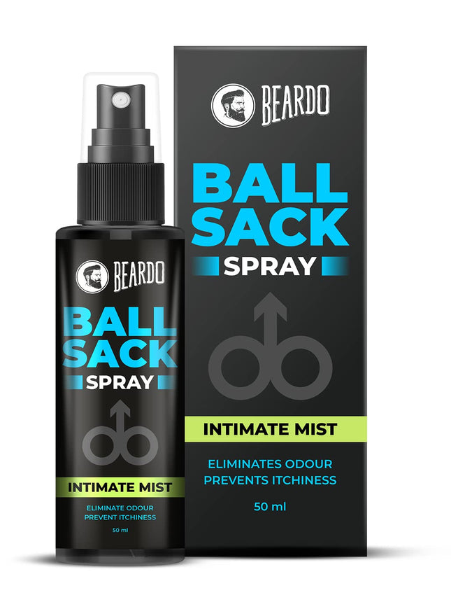 Beardo Ball Sack Spray For Men, 50ml | Intimate Care Spray for Fresh, Clean and Dry Balls | Intimate Hygiene Body Spray for Men; Prevents Odor, itch | Strictly for men Gift for men