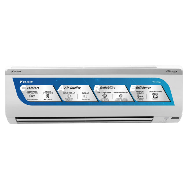 Daikin 1.5 Ton 5 Star Inverter Split AC (Copper, PM 2.5 Filter, 2023 Model, MTKM50U, White)