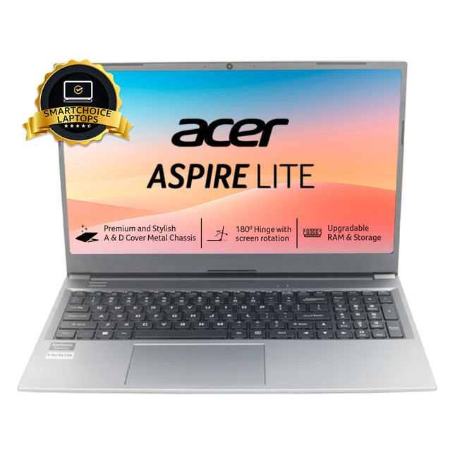 Acer [Smartchoice] Aspire Lite AMD Ryzen 3 5300U Premium Thin and Light Laptop (Windows 11 Home/8 GB RAM/512 GB SSD) AL15-41 with 39.62 cm (15.6") Full HD Display, Metal Body, Steel Gray, 1.6 KG