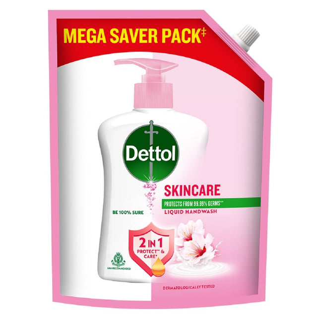 Dettol pH-Balanced Skincare Liquid Handwash Refill Super Saver Pack, 1500ml