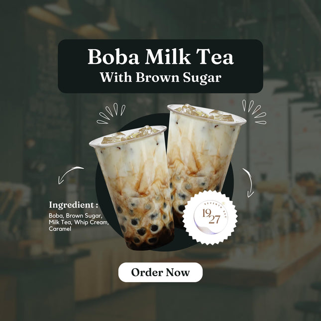 1927 Bubble Now Bubble Tea Taro and Classic Tapioca Pearls - 800g - Boba Tea Variety of Flavors - Vegan - Instant 10 Minute Cooking Time