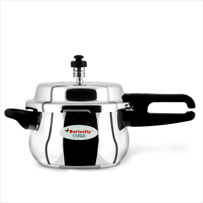 Butterfly Curve Stainless Steel Pressure Cooker, 3 Litre