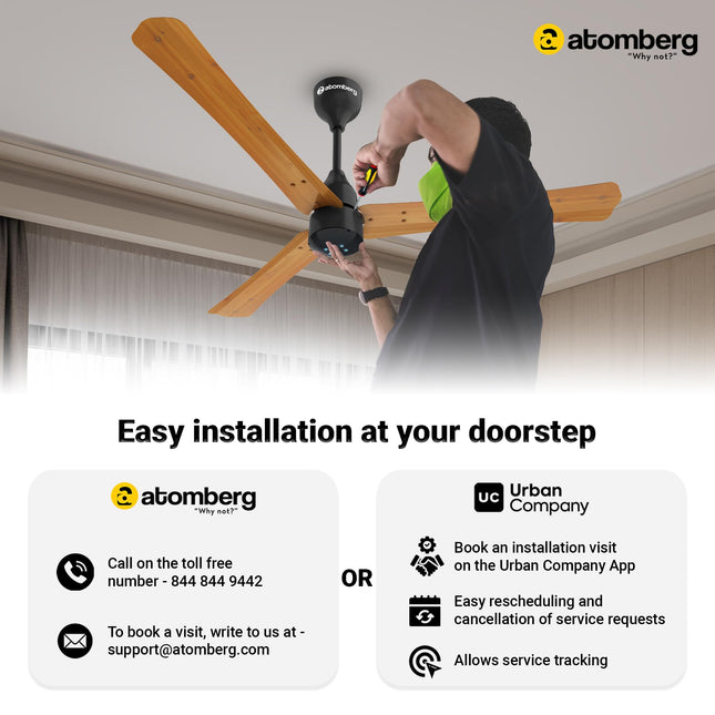 atomberg Renesa Enzel 1200mm BLDC Ceiling Fan with Remote Control | BEE 5 star Rated Energy Efficient Ceiling Fan | High Air Delivery with LED Indicators | 1+1 Year Warranty (Gloss White)