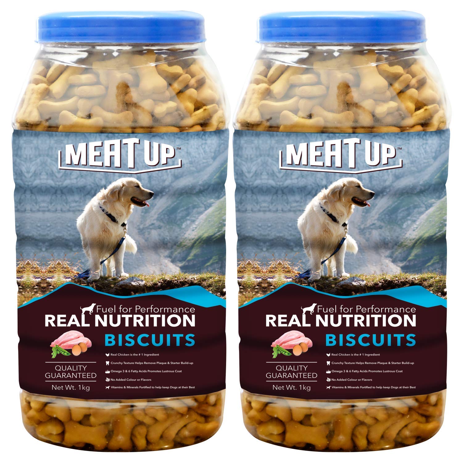 Meat Up Dog Treats Biscuits Real Chicken Flavour 1kg Buy 1 Get 1 Fre Refyne Privilege Club